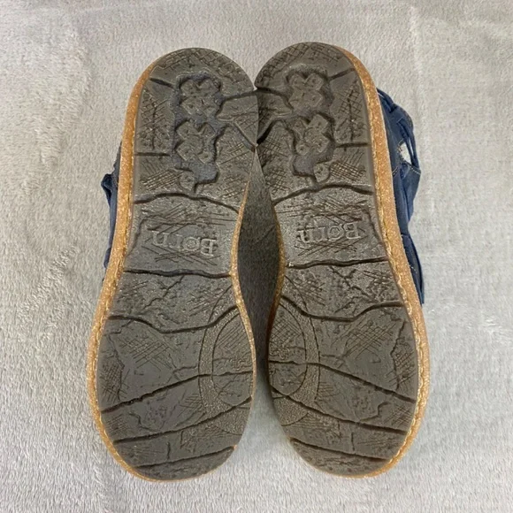 Born Tarkiln Women's Ankle Boots Size 7.5 Blue Suede Distress Booties NEW - Picture 8 of 9